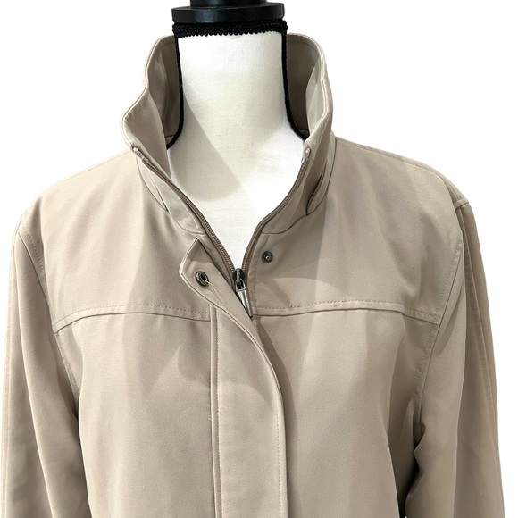 J. Percy Coat Women's XL All Weather Stone Khaki Fully Lined Jacket - Picture 7 of 12